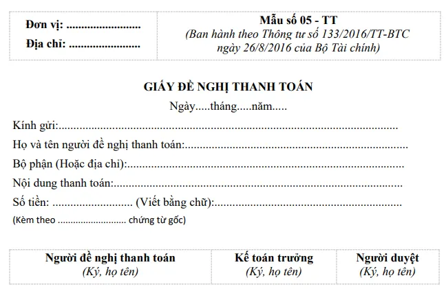 100+ ảnh mẫu đề nghị thanh toán chuyên nghiệp · ảnh 1