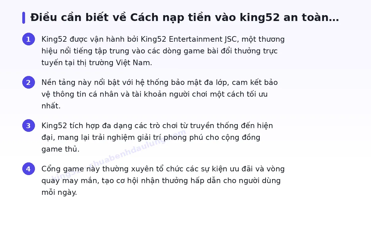 Những điều cần biết về king52