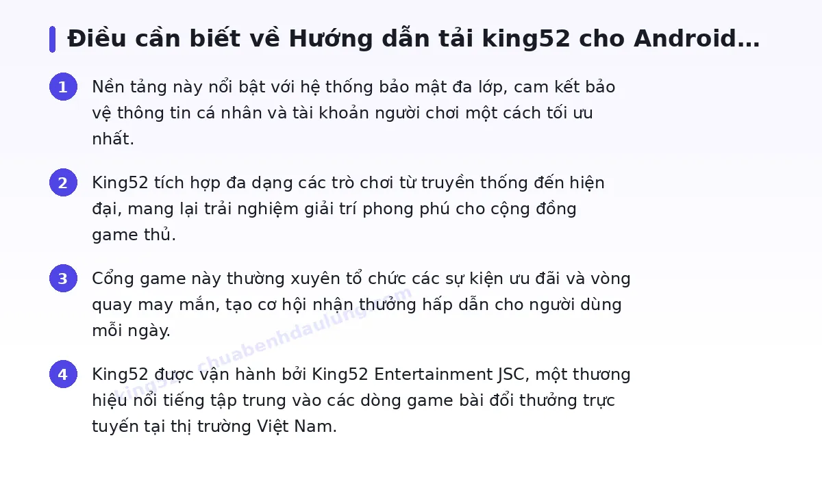 Những điều cần biết về king52