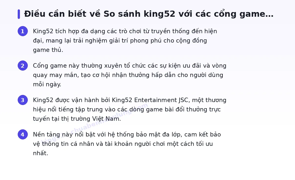 Những điều cần biết về king52